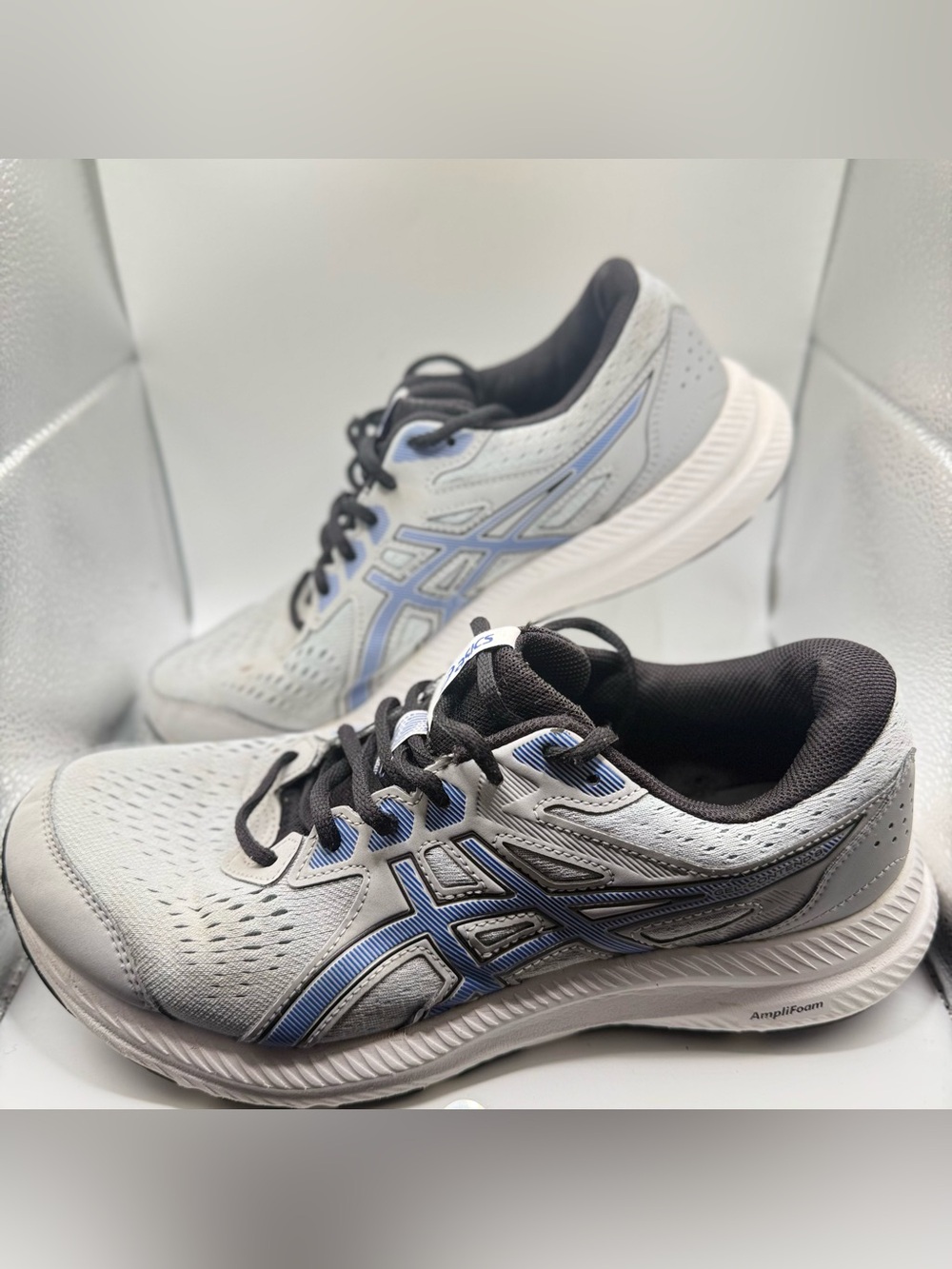 Asics GEL-Contend 8 Sz 9 US Piedmont Grey Blue Men Running